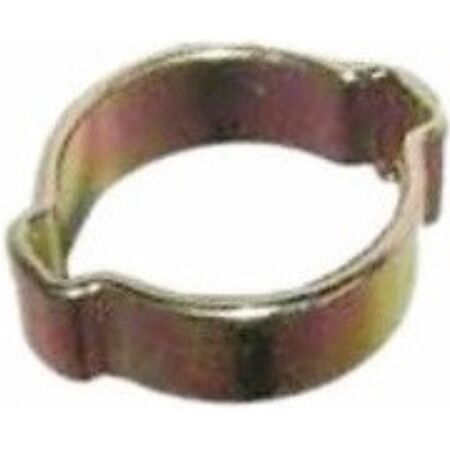 Double Ear Crimp Hose Reel Clamp | 25-28mm Hose Diameter | Durable Steel Construction | Zinc Plated Finish | by Fire Factory Australia