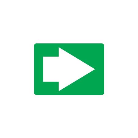 Directional Arrow Sign (GREEN) | Durable Plastic | Compact Size | by Fire Factory Australia