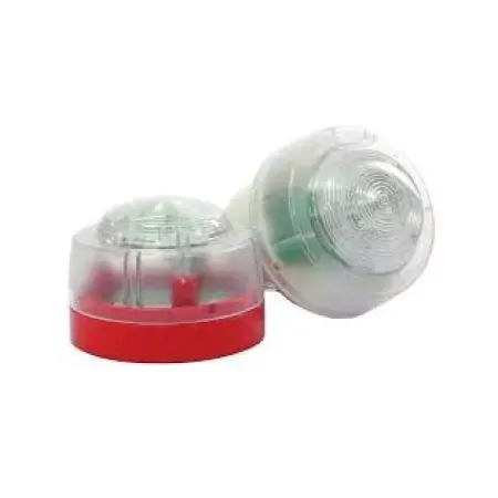 Surface Mount Strobe Light | Red Body & Clear Lens | Low Profile Design | by Fire Factory Australia