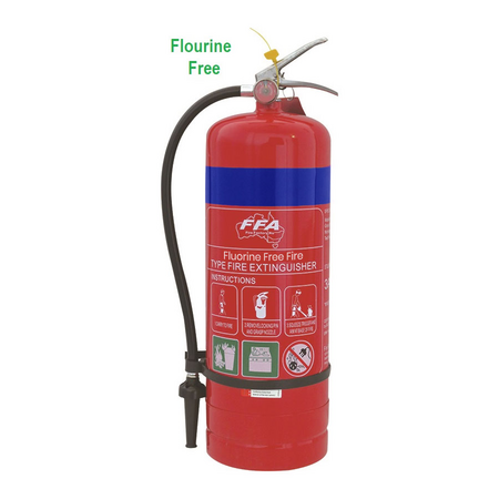 9.0 Litres Foam Fire Extinguisher | 6% Fluorine Free Foam | Stainless Steel | by Fire Factory Australia