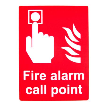 Fire Alarm Call Point Sign | Durable Plastic | High Visibility Red & White | 150mm x 200mm | by Fire Factory Australia