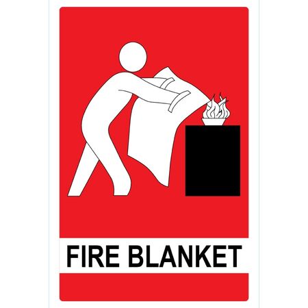 Fire Blanket Sign Large | High Visibility | Durable Weather-Resistant Material | by Fire Factory Australia