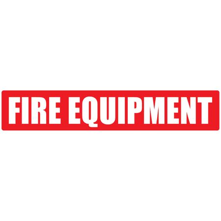 Fire Equipment Red Strip | High Visibility | Durable Weather-Resistant Plastic | 500mm x 100mm | by Fire Factory Australia