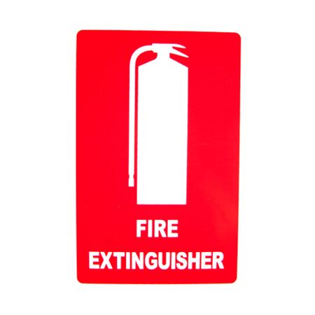 Fire Extinguisher Location Sign (Medium) | Durable Plastic or Metal | High Visibility Red and White | by Fire Factory Australia
