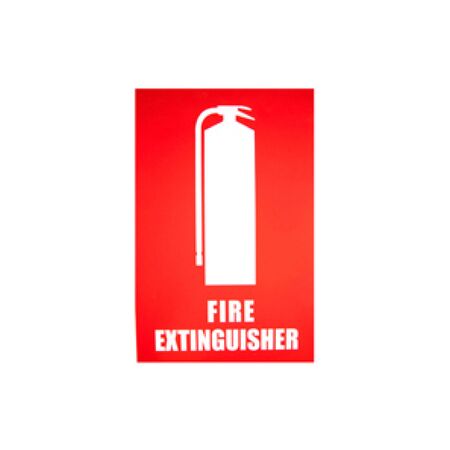 Fire Extinguisher Location Sign (Small) | UV Resistant Plastic | Clear Visibility | Indoor & Outdoor Use | by Fire Factory Australia