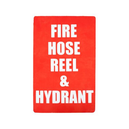 Fire Hose Reel & Hydrant Location Sign | Clear Visibility | Medium Size | Durable Weather-Resistant Material | by Fire Factory Australia