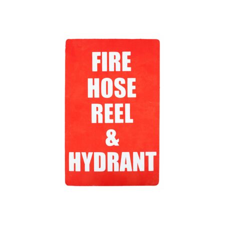 Fire Hose Reel & Hydrant Location Sign | Durable Weather-Resistant Plastic | Compact Size for Versatile Placement | by Fire Factory Australia
