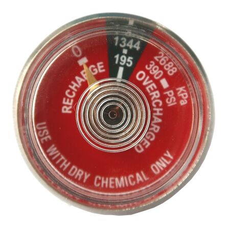 Pressure Gauge 1344KPA | 37mm Diameter Face | 1/8" NPT Connection | by Fire Factory Australia