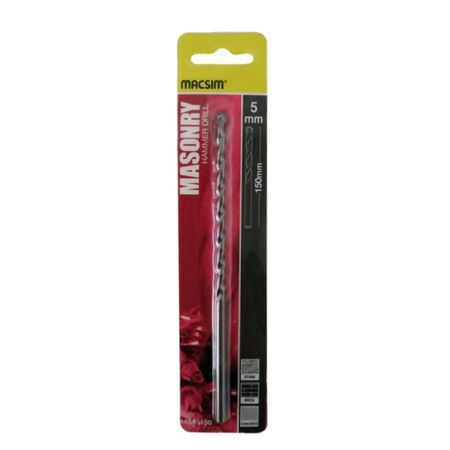 Masonry Drill Bit 5mm x 150mm | High-Strength Steel | Durable & Precise | by Fire Factory Australia