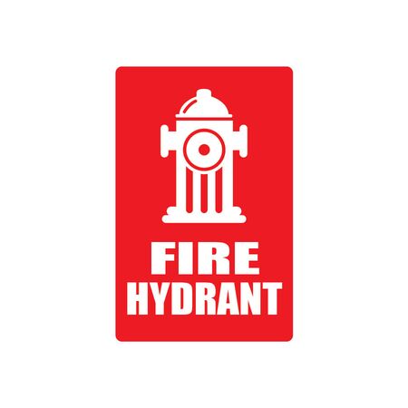 Fire Hydrant Sign with PIC & WORD (Small) | Durable Plastic/Metal | Weather Resistant | by Fire Factory Australia