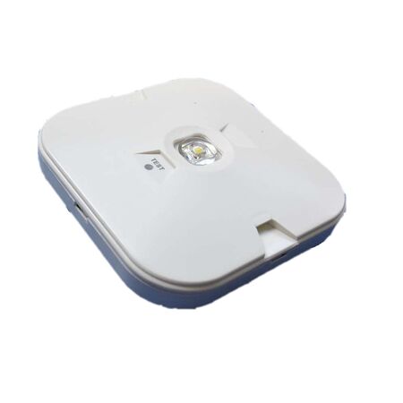 1.5W LED Surface Mounted Emergency Spotlight | Lithium Battery Backup | White Finish | by Fire Factory Australia