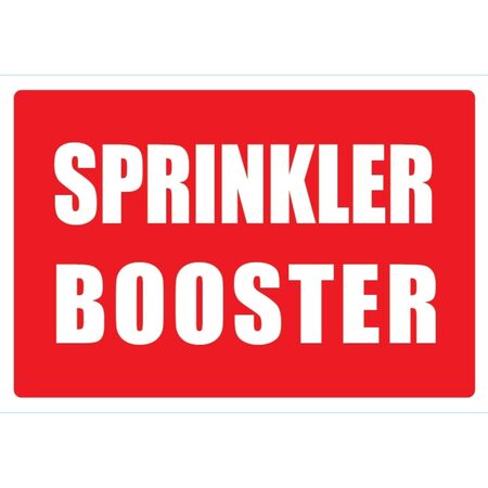 Sprinkler Booster with Sticker | Boosts Water Pressure | Clear Identification | by Fire Factory Australia