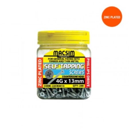 Self Tapping Screws 8G x 30mm | Corrosion-Resistant Coating | Easy Installation | @Jar of 200 | by Fire Factory Australia
