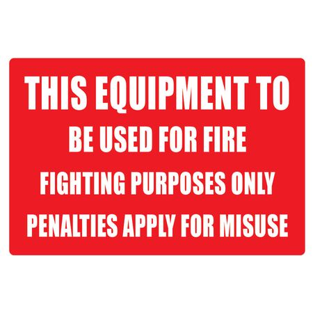 Fire Fighting Equipment Sign | Durable Plastic or Metal | Clear Visibility | 220mm x 320mm | by Fire Factory Australia