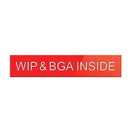 WIP & BGA Inside Engraved Sign | Durable Plastic | Clear Visibility | Compact Size | by Fire Factory Australia
