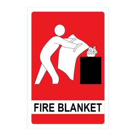 Fire Blanket Sign (Metal) | Durable Construction | Clear Identification | Weather-Resistant | by Fire Factory Australia