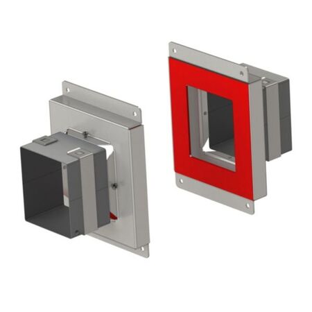 EZ-Path Series 44+ Fire Stopping Device 1 Gang Wall Fixing Plate Pair (2 Hour)