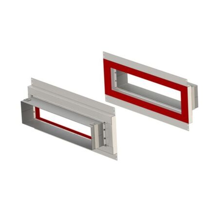 EZ-Path Series 44+ Fire Stopping Device 1 to 5 Gang Wall Fixing Plate Pair (2 Hour)