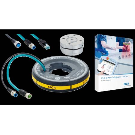 End-of-Arm-Safeguard | Contactless Collision Avoidance | Compatible with Universal Robots e-Series | by SICK