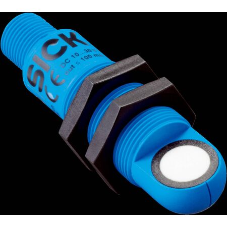 Ultrasonic Distance Sensor UM18 | 65mm to 350mm Range | PNP Output | by SICK