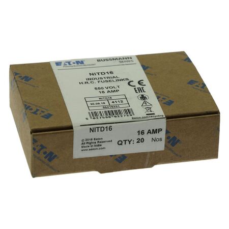 16AMP 550V AC BS88 FUSE (16AMP 550V AC BS88 FUSE (NITD16))