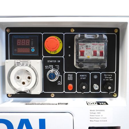 6.25kVA Electric Start Diesel Generator | 5.2kW Clean Power | Low Emission Engine | @Each by Genelite