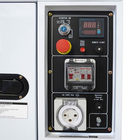 8kVA Diesel Generator | 2 Wire Remote Start | 17L Fuel Tank | 9 Hours Run Time | by Genelite