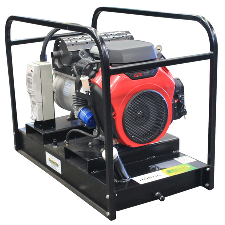 Honda GX630E Portable Petrol Generator | Key Start Only | 3 Phase Power Output | Heavy-Duty Frame | by Genelite