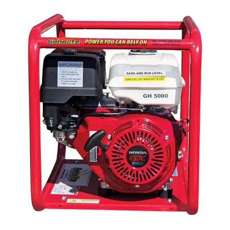Honda GX340 Portable Petrol Generator | 6 kVA Power Output | Recoil Start | Open Frame Design | by Genelite