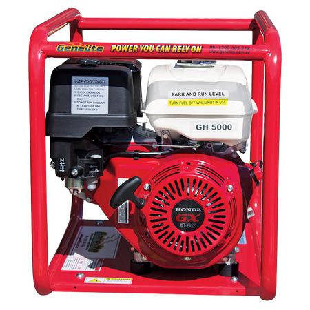 Honda GX340 Portable Petrol Generator | 6 kVA Power Output | Recoil Start | Open Frame Design | by Genelite