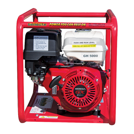 Honda GX340 Portable Petrol Generator | 6 kVA Power Output | Recoil Start | Open Frame Design | by Genelite