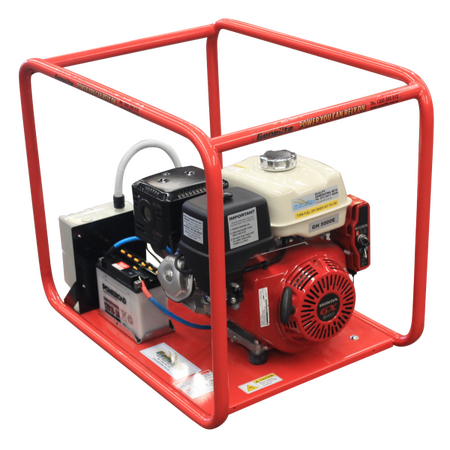 Honda GX340E Portable Petrol Generator | 5 kW Power Output | Key & Pull Start | Heavy-Duty Frame | by Genelite
