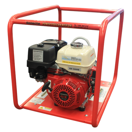 Honda GX340E Portable Petrol Generator | 5 kW Power Output | Key & Pull Start | Heavy-Duty Frame | by Genelite