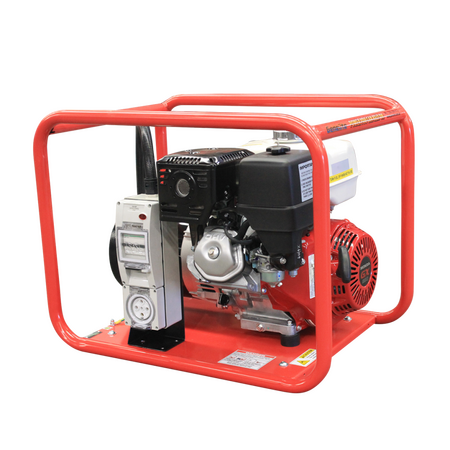 Honda GX390E Portable Petrol Generator | 6kW Power Output | Electric & Manual Start | by Genelite