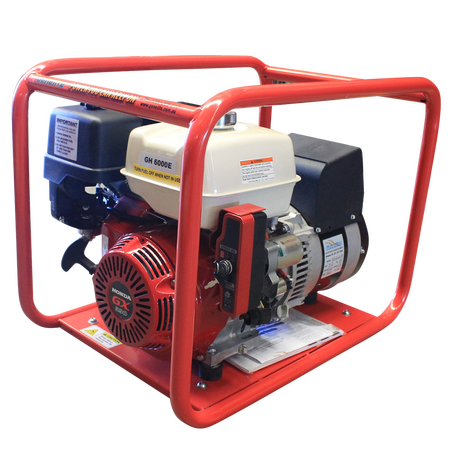 Honda GX390E Portable Petrol Generator | 6kW Power Output | Electric & Manual Start | by Genelite