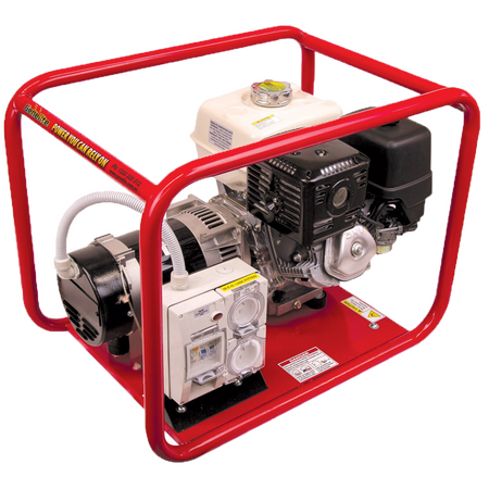 Honda GX390E Portable Petrol Generator | Key & Pull Start | Heavy-Duty Frame & Low Distortion Alternator | by Genelite