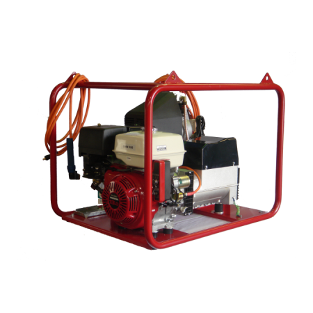 Honda GX390 Pull Start Welder | Weather Protected Outlets | Extra Large Roll Frame | by Genelite