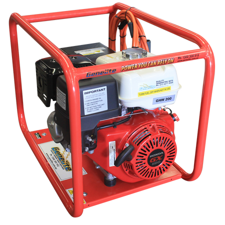 Honda GX390 Pull Start Welder | Weather Protected Outlets | Extra Large Roll Frame | by Genelite