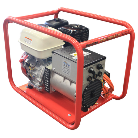 Honda GX390 Pull Start Welder | Weather Protected Outlets | Extra Large Roll Frame | by Genelite
