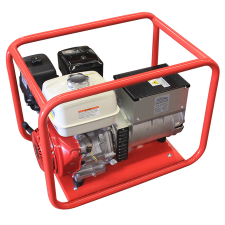 Honda GX390 Pull Start Welder | Weather Protected Outlets | Extra Large Roll Frame | by Genelite