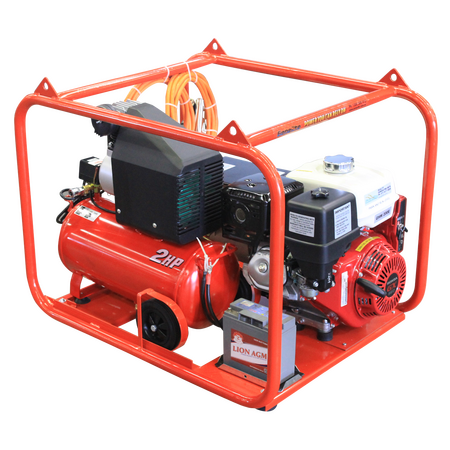 Honda GX390E Welder | Key & Pull Start | Low Oil Protection | Heavy-Duty Anti-Vibration Mounts | by Genelite