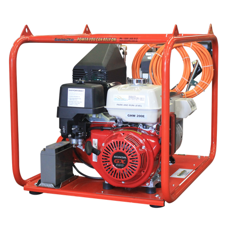 Honda GX390E Welder | Key & Pull Start | Low Oil Protection | Heavy-Duty Anti-Vibration Mounts | by Genelite