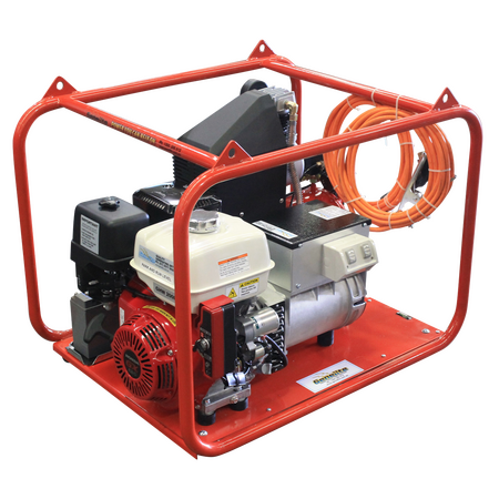 Honda GX390E Welder | Key & Pull Start | Low Oil Protection | Heavy-Duty Anti-Vibration Mounts | by Genelite