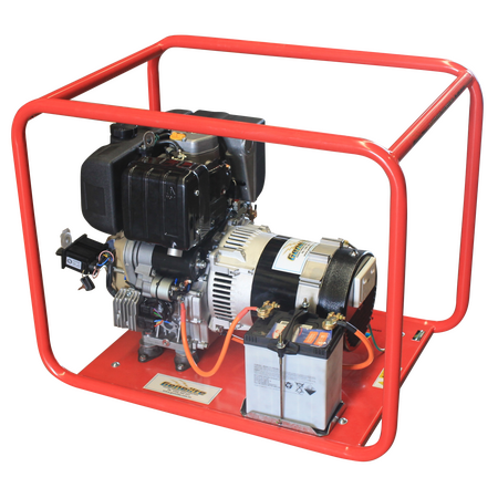 Portable Diesel Generator KD440 | 5.6 kW Power Output | Key & Pull Start | Heavy Duty Design | by Genelite