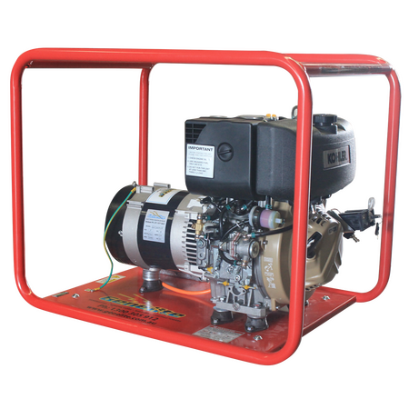 Portable Diesel Generator KD440 | 5.6 kW Power Output | Key & Pull Start | Heavy Duty Design | by Genelite