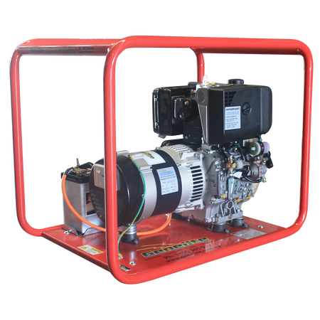 Portable Diesel Generator KD440 | 5.6 kW Power Output | Key & Pull Start | Heavy Duty Design | by Genelite