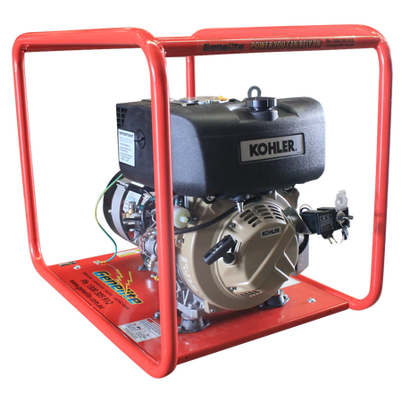 Portable Diesel Generator KD440 | 5.6 kW Power Output | Key & Pull Start | Heavy Duty Design | by Genelite