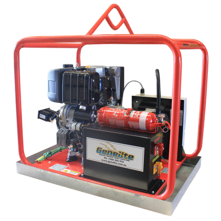 KD440 Portable Diesel Generator | Heavy Duty Engine | Low Noise Operation | XL Roll Frame | by Genelite