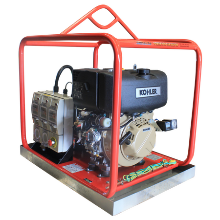 KD440 Portable Diesel Generator | Heavy Duty Engine | Low Noise Operation | XL Roll Frame | by Genelite