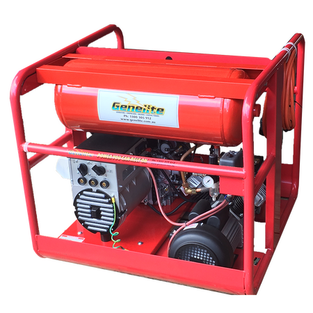 7 kVA 200 Amp AC Welder & 14 cfm Compressor | Heavy-Duty Diesel | Kohler Engine | by Genelite